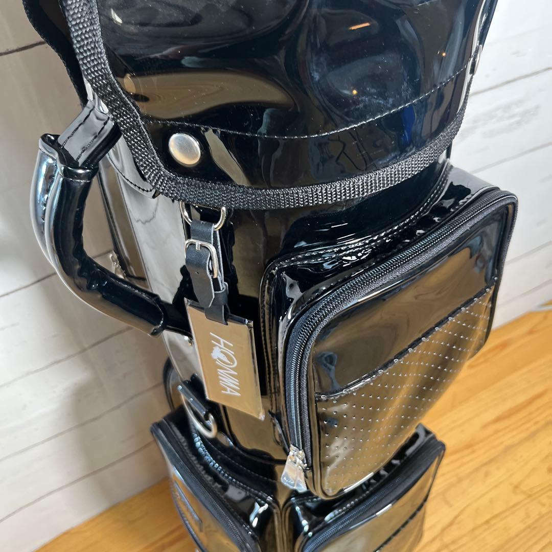 【美品】本間ゴルフ　キャディバッグ　ブラック　スケルトン　8型