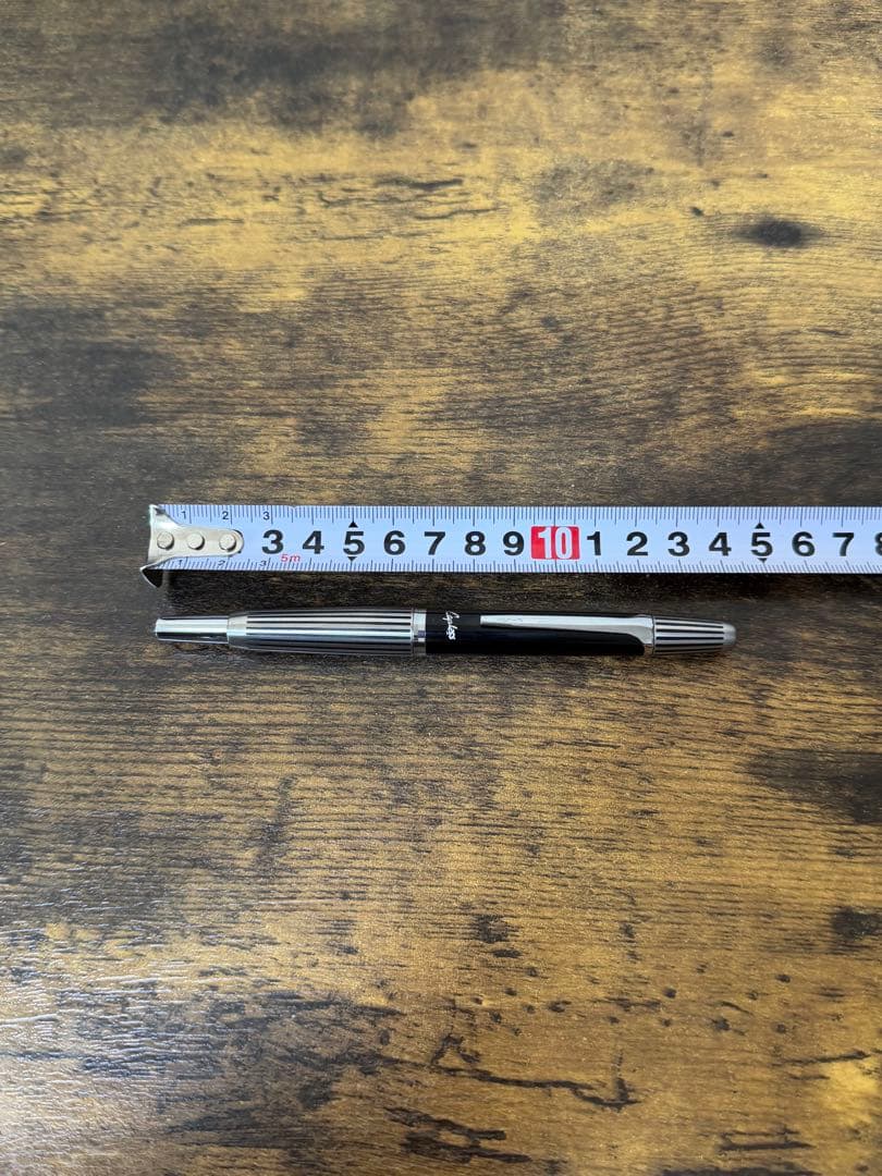 新品未使用　1971年製　キャップレス　蝕刻　ストライプ　14金　万年筆　F