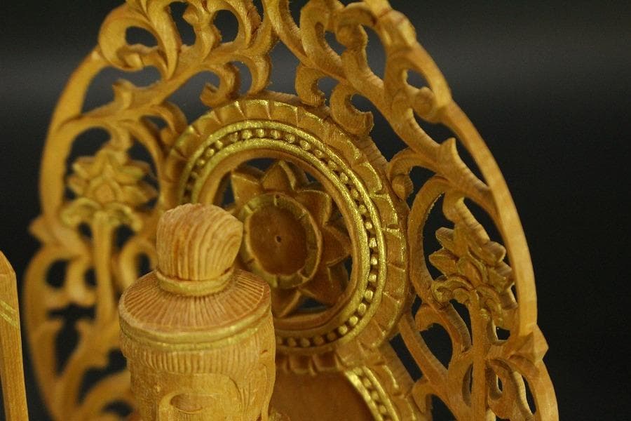 仏教美術 大日如来像 普賢菩薩 文殊菩薩 三体(ZE475)