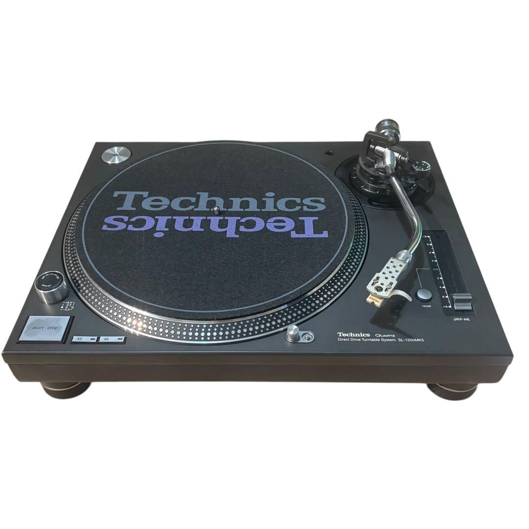 美品 Technics SL-1200 MK5 ブラック ターンテーブル