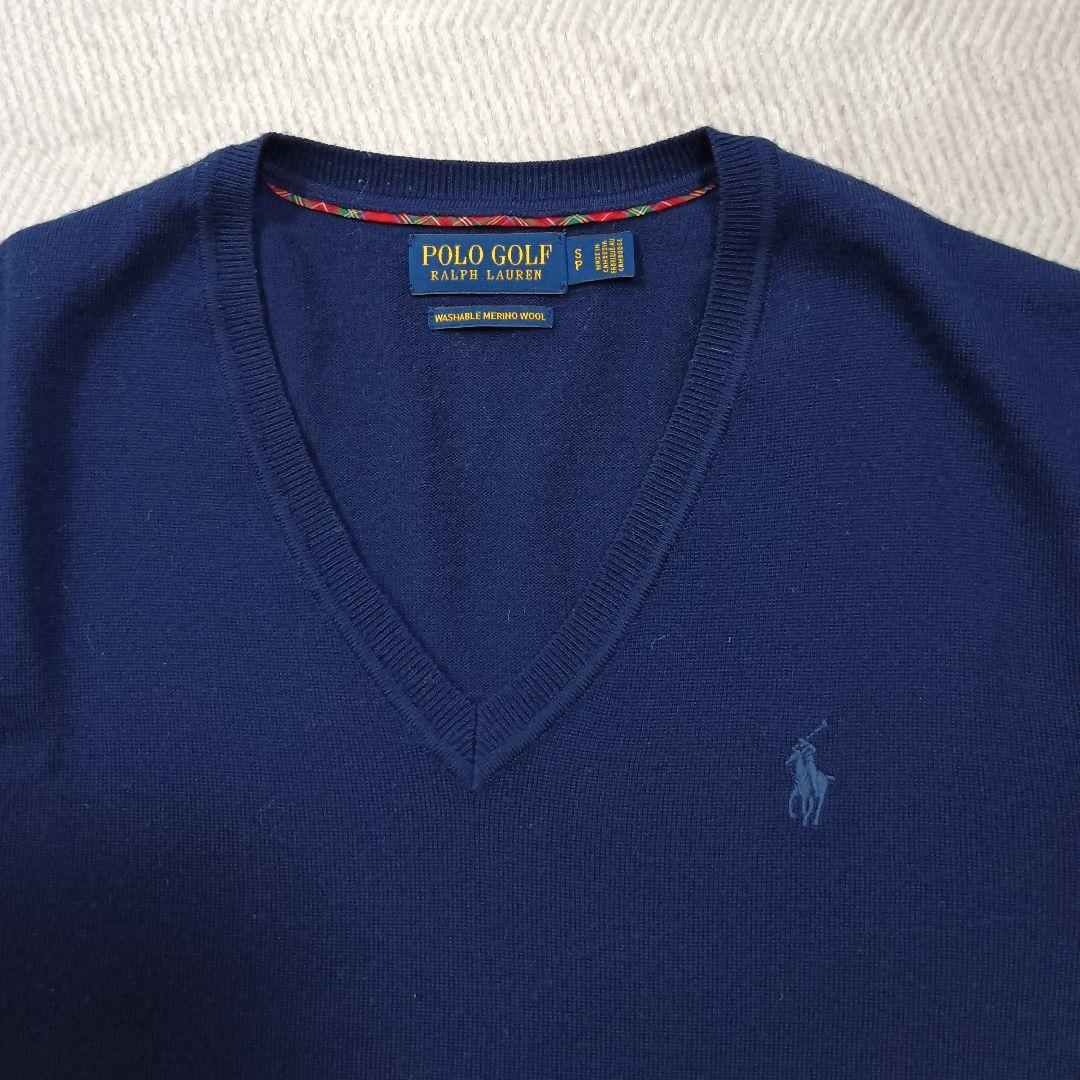 ☆美品　POLO GOLF メンズVネックセーター Sサイズ　GF003