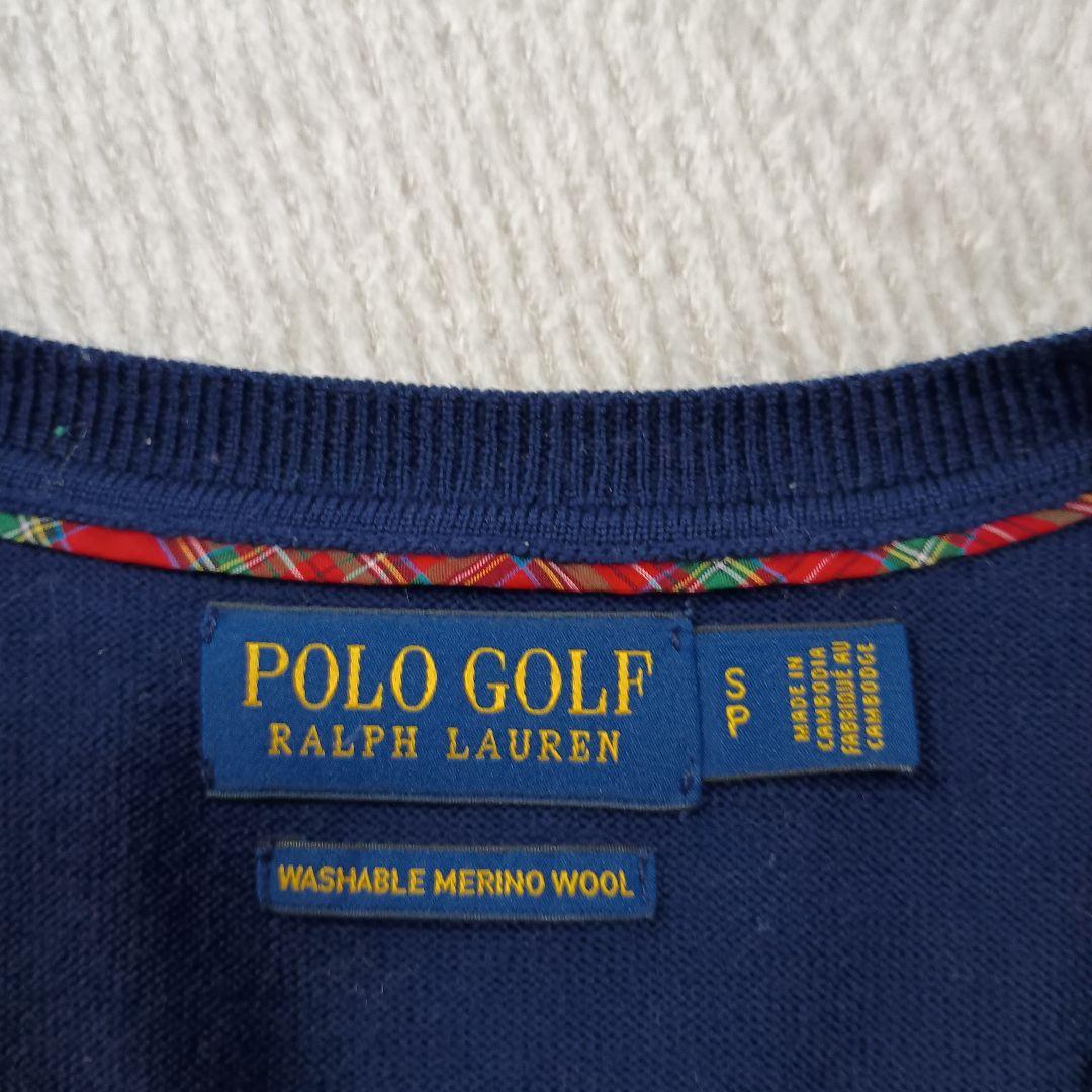 ☆美品　POLO GOLF メンズVネックセーター Sサイズ　GF003