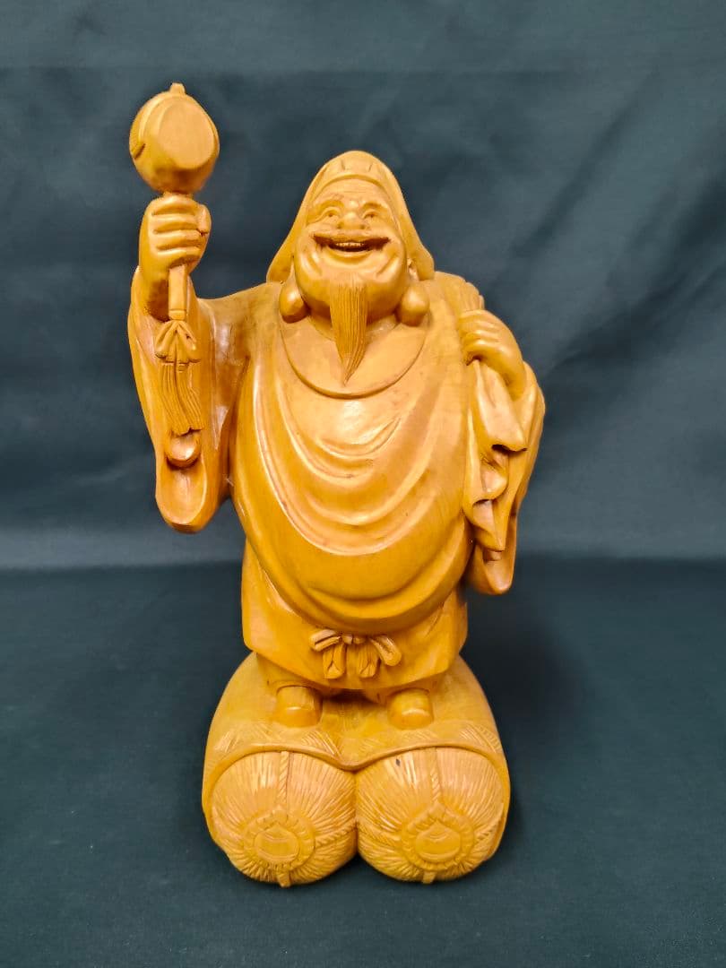 ​七福神 木彫り 置物 全7体揃い 恵比寿 大黒天 弁財天