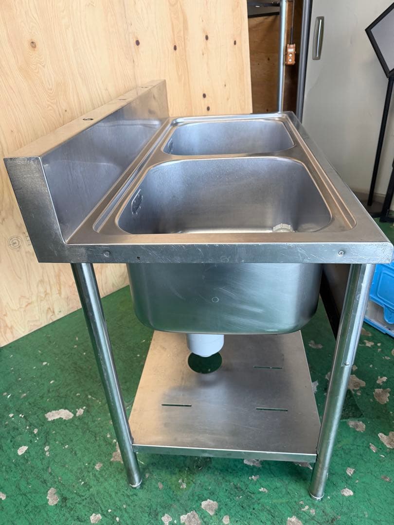 2槽シンク 1200x600x800(+150)