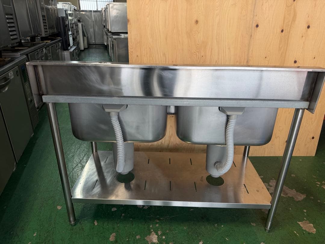 2槽シンク 1200x600x800(+150)