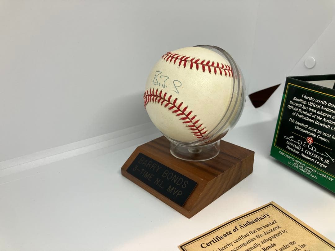 Barry Bonds（バリー・ボンズ）直筆サイン入りボール スコアボード社認定