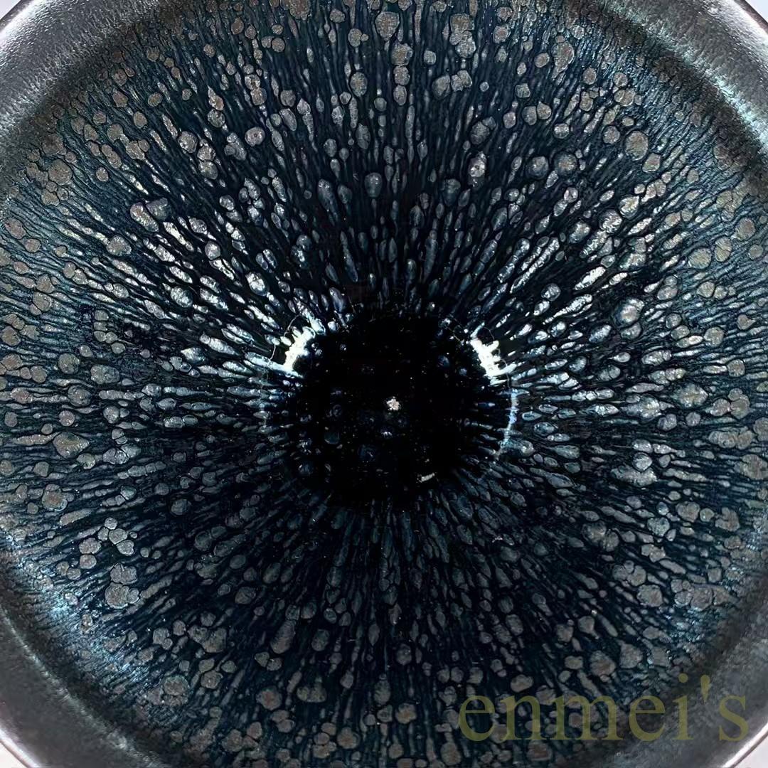 中国古美術・旧蔵宋建窯風・油滴天目茶碗・抹茶碗・茶道具・茶碗・陶芸・茶器・骨董風