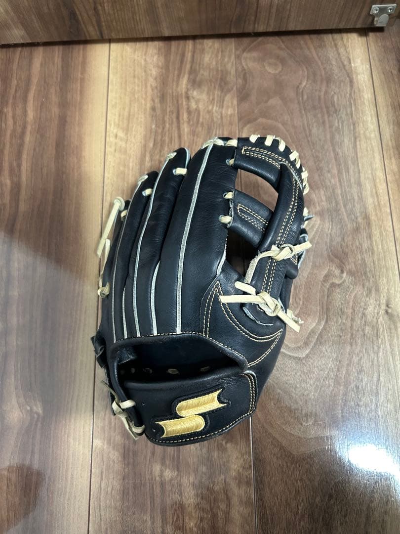 【美品】SSK 硬式内野手用 ブラック×キャメル