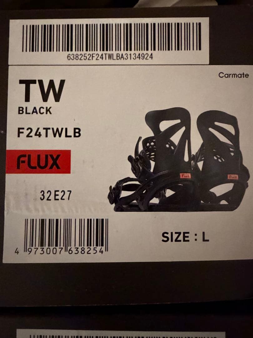 新品未使用　23-24 Flux TW Lサイズ　ブラック