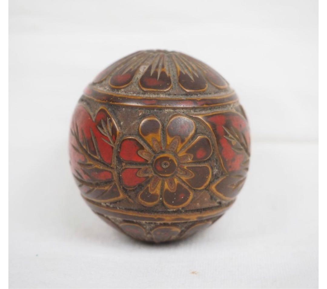 送料無料　時代物 　古い堆朱風鎮