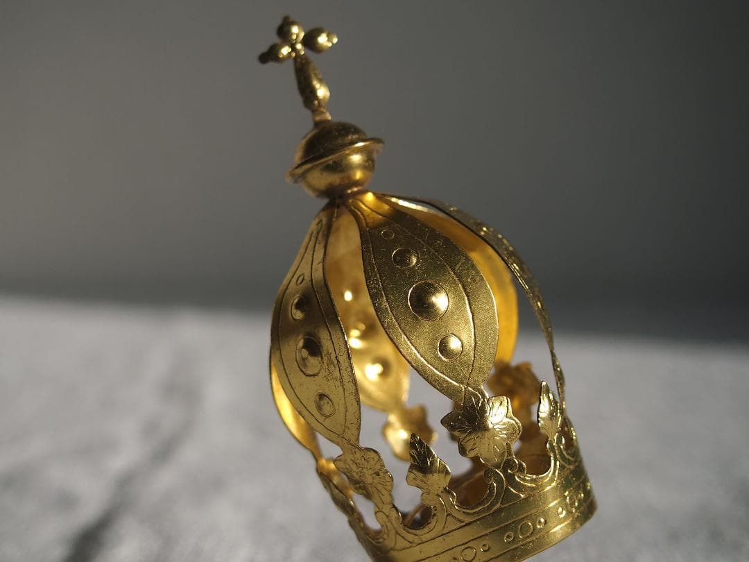 聖人像のための王冠 光輪 ３点クラウン カトリック彫像用/K376