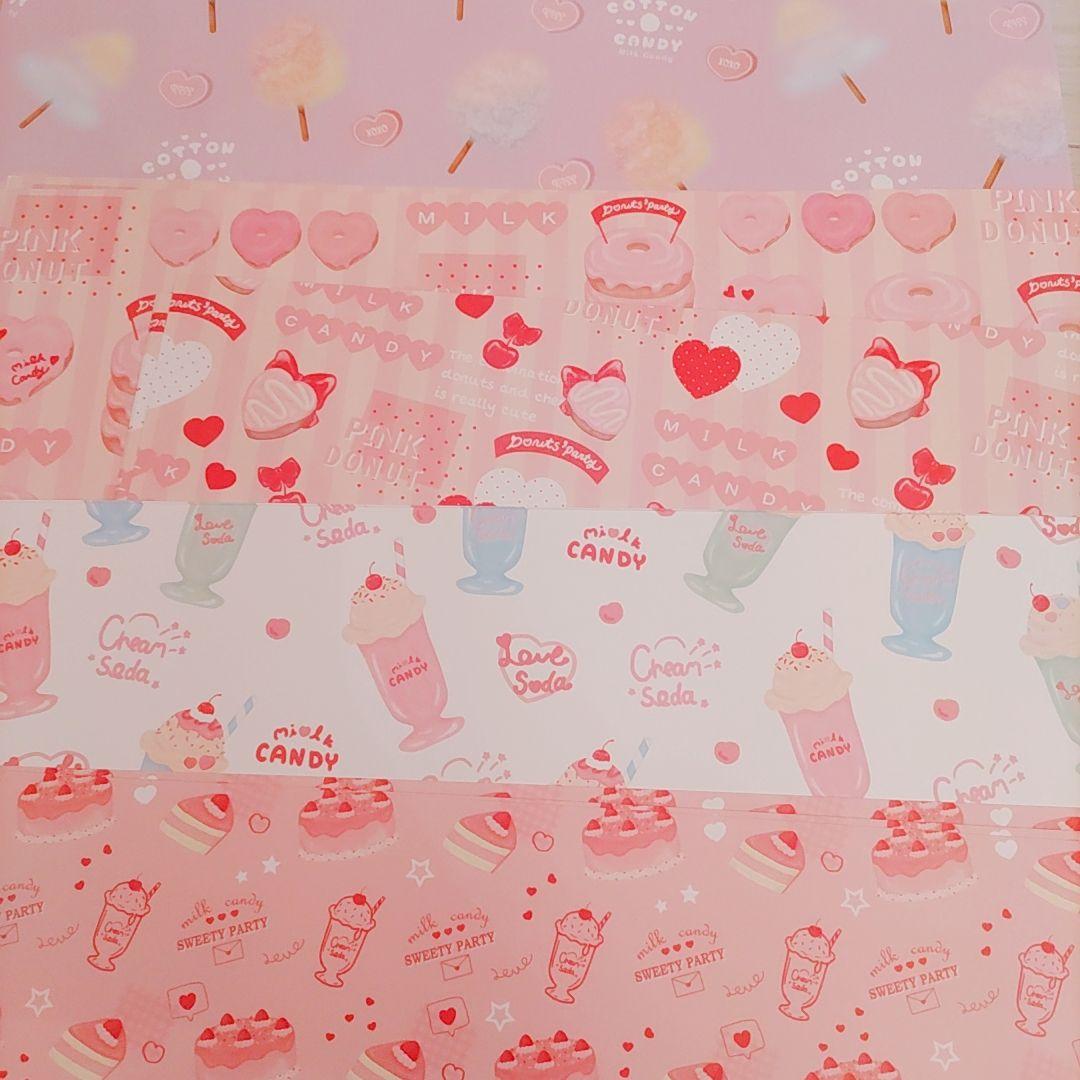milkcandy❣️ 紙もの 詰め合わせ♪ メモ デザインペーパー まとめ売り