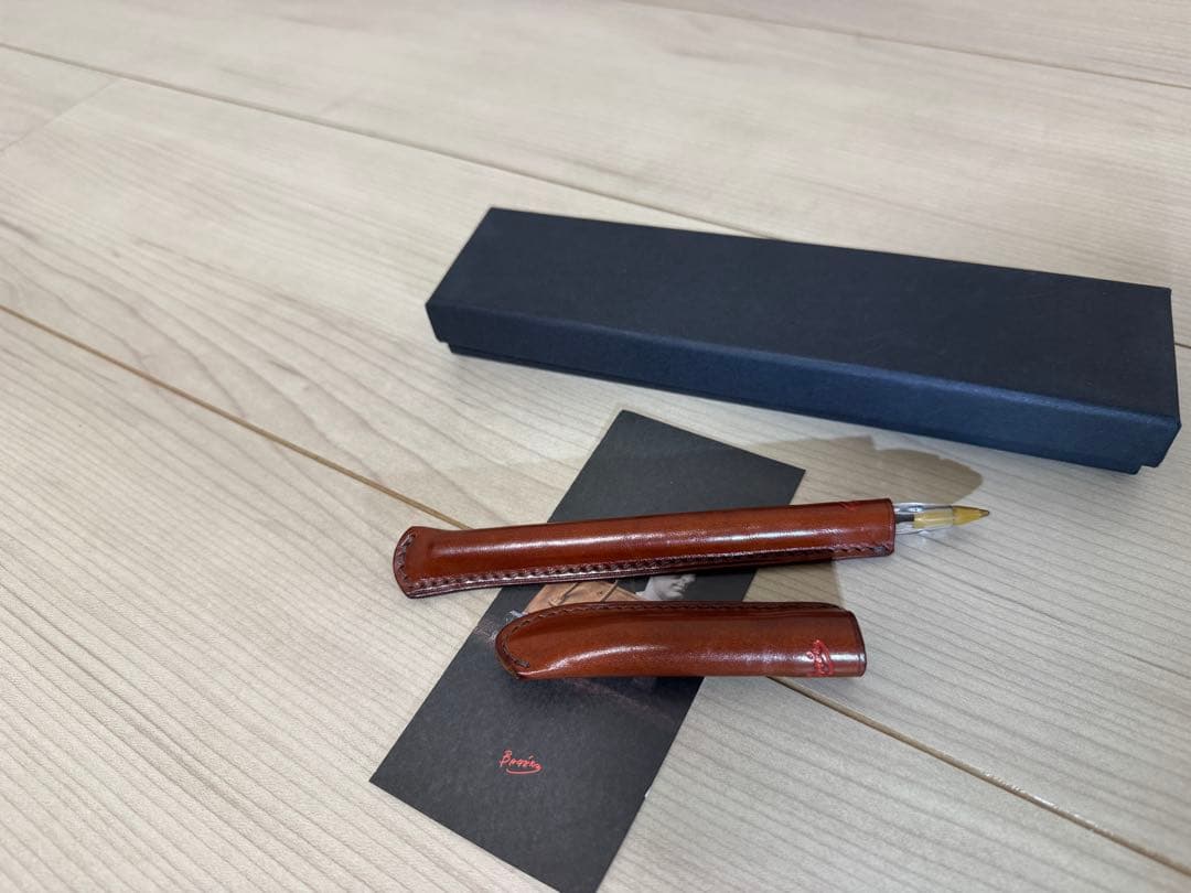 BAGERA（バゲラ）革巻きボールペンエトルスコブラウン