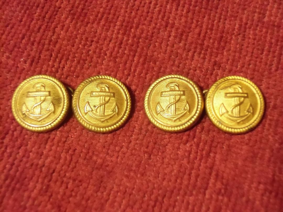 ⊞ドイツ軍＊海軍＊将官～将校用＊礼装用カフリンクス＊ペア（実物）