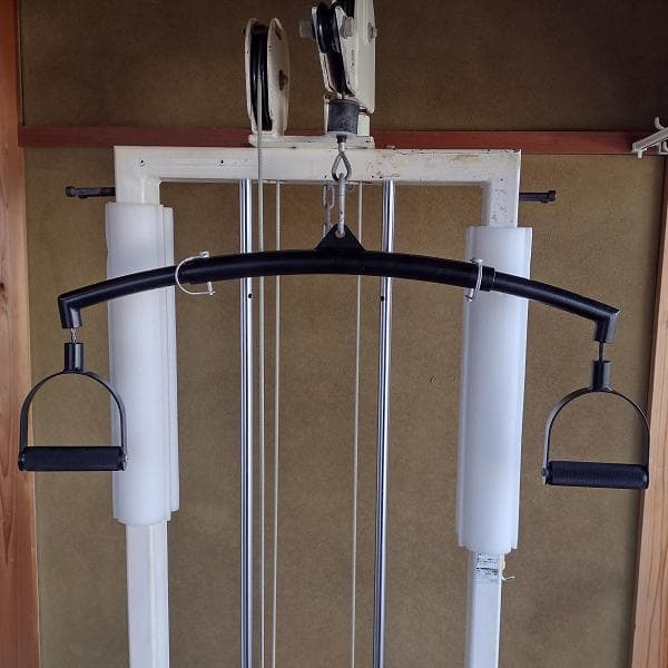 ラットプル　バー　ハンドル　グリップ　ケーブル　アタッチメント　回転　長さ調節可