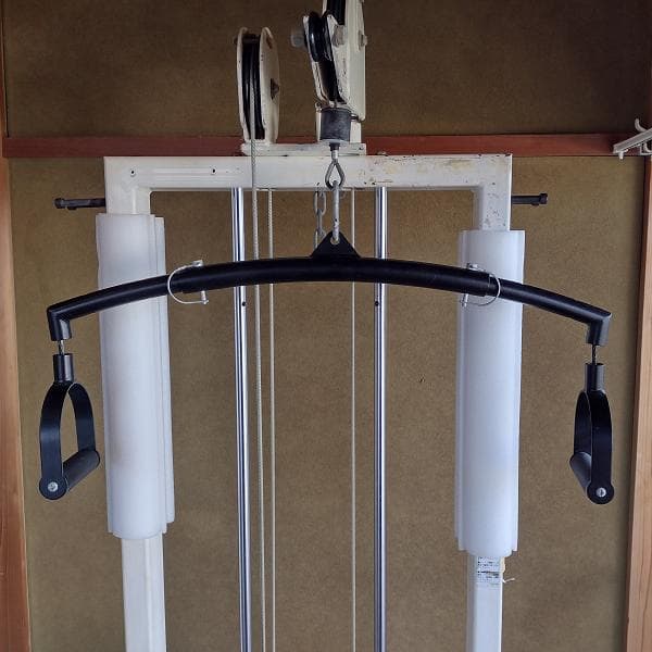 ラットプル　バー　ハンドル　グリップ　ケーブル　アタッチメント　回転　長さ調節可