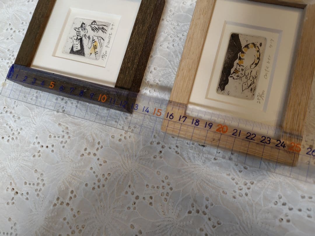 山岡康子❁猫の版画全6種