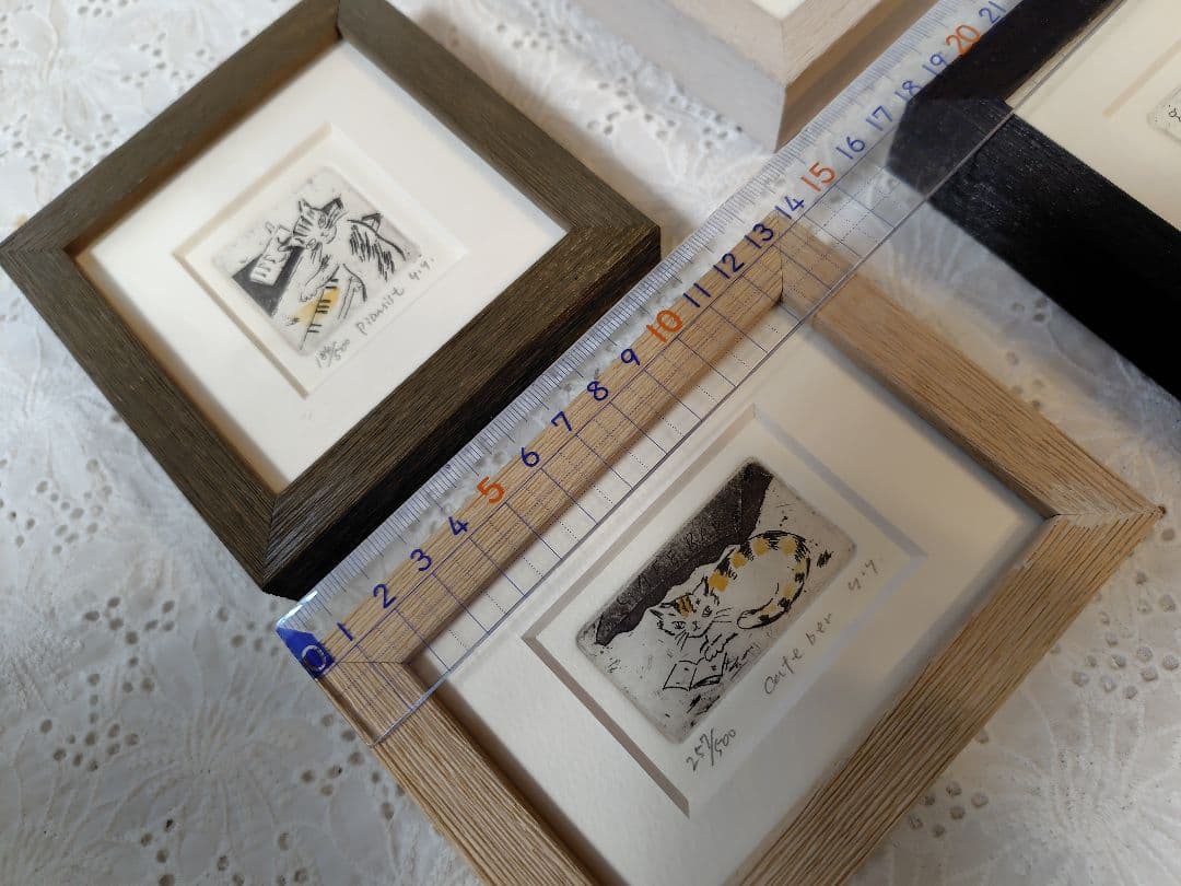 山岡康子❁猫の版画全6種