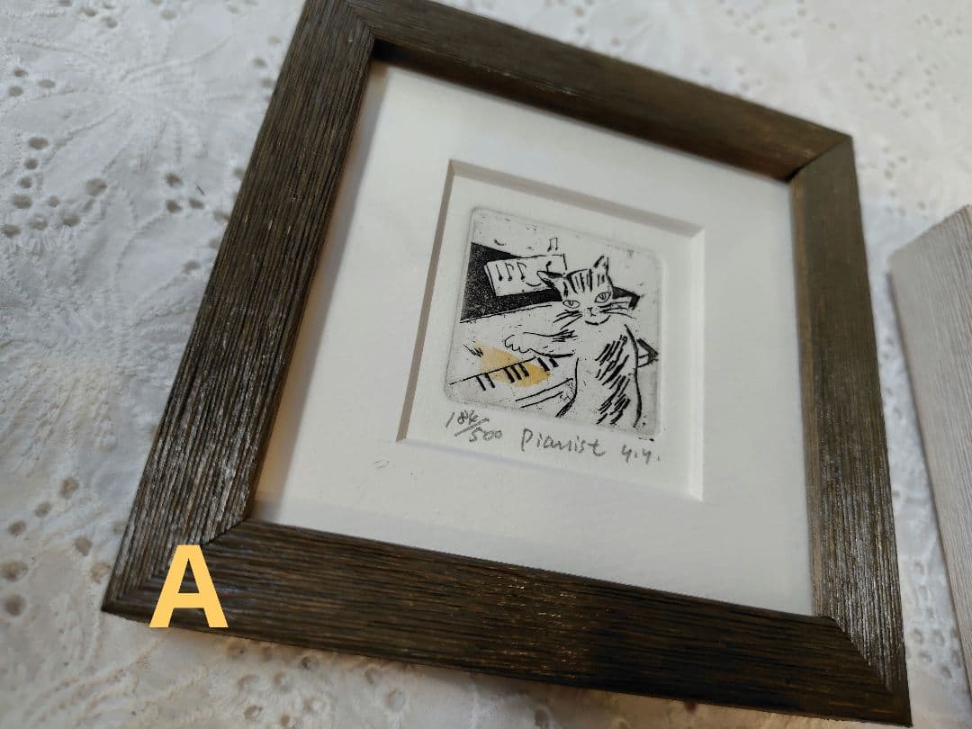 山岡康子❁猫の版画全6種