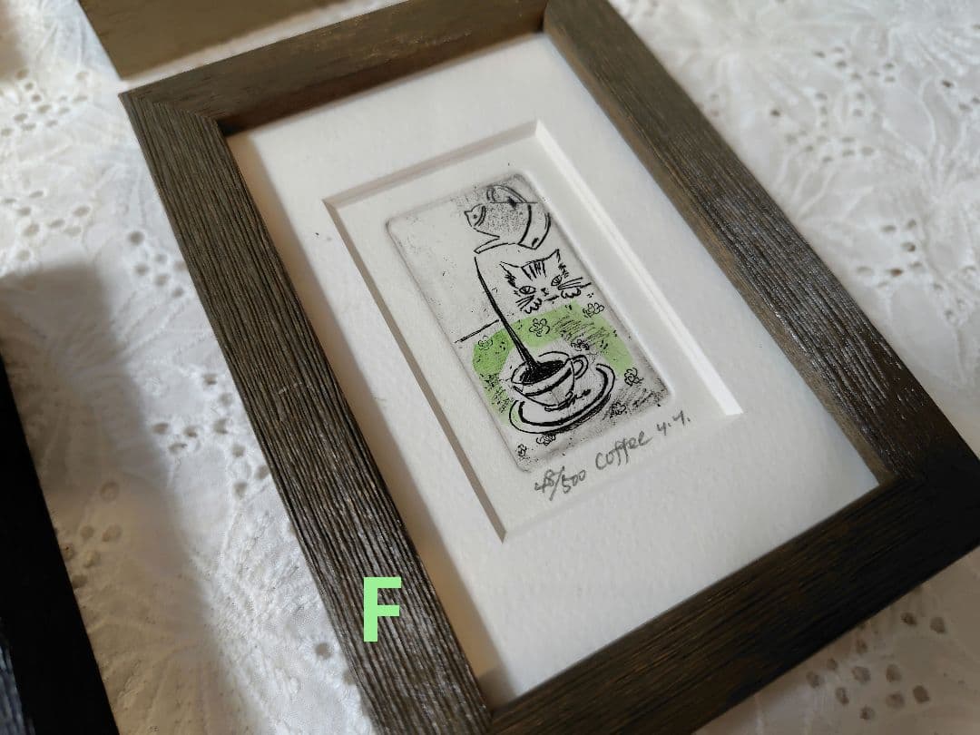 山岡康子❁猫の版画全6種