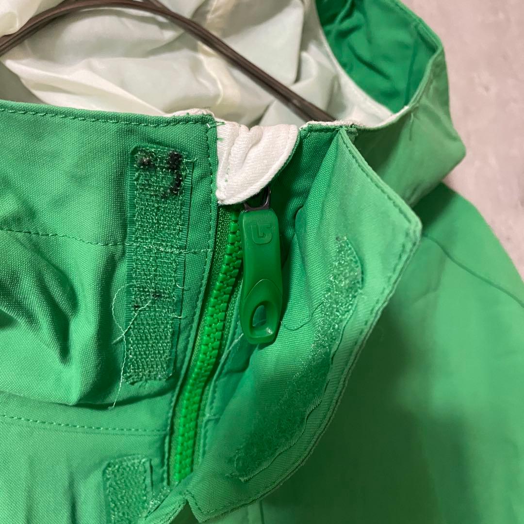 Burtonバートンスキーウェアスノーボードジャケットパーカーフード付緑グリーン