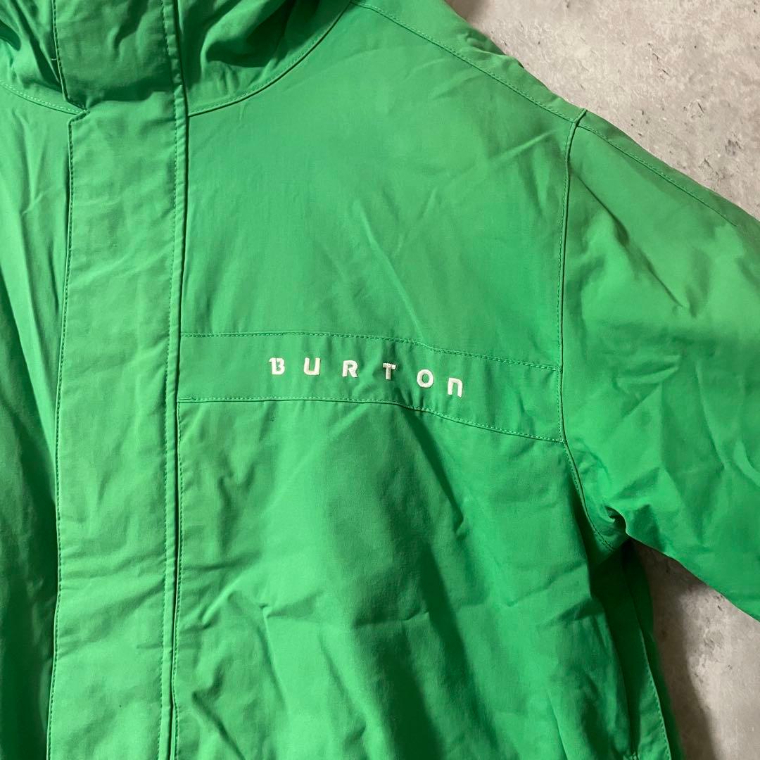 Burtonバートンスキーウェアスノーボードジャケットパーカーフード付緑グリーン
