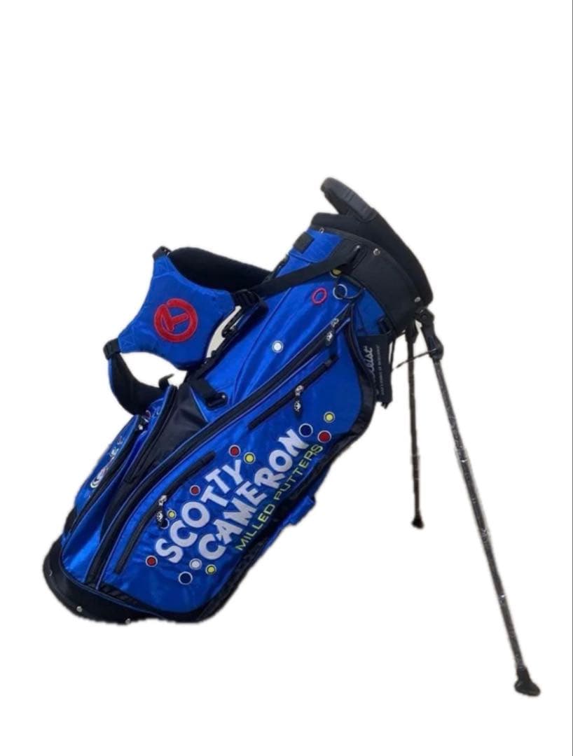 新品未使用　スコッティキャメロン　キャディバッグ　スタンド式　ブルー