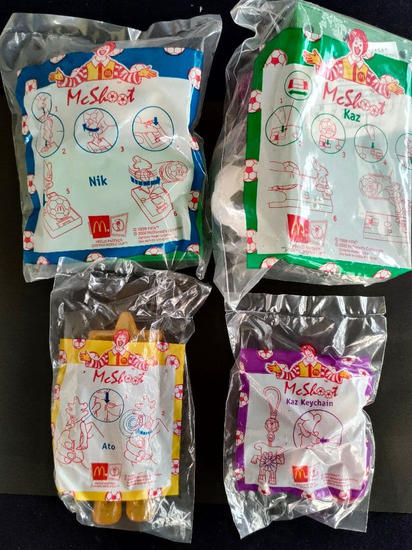 ●【未開封】2002FIFAW杯マクドナルドMcShoot全4種セット