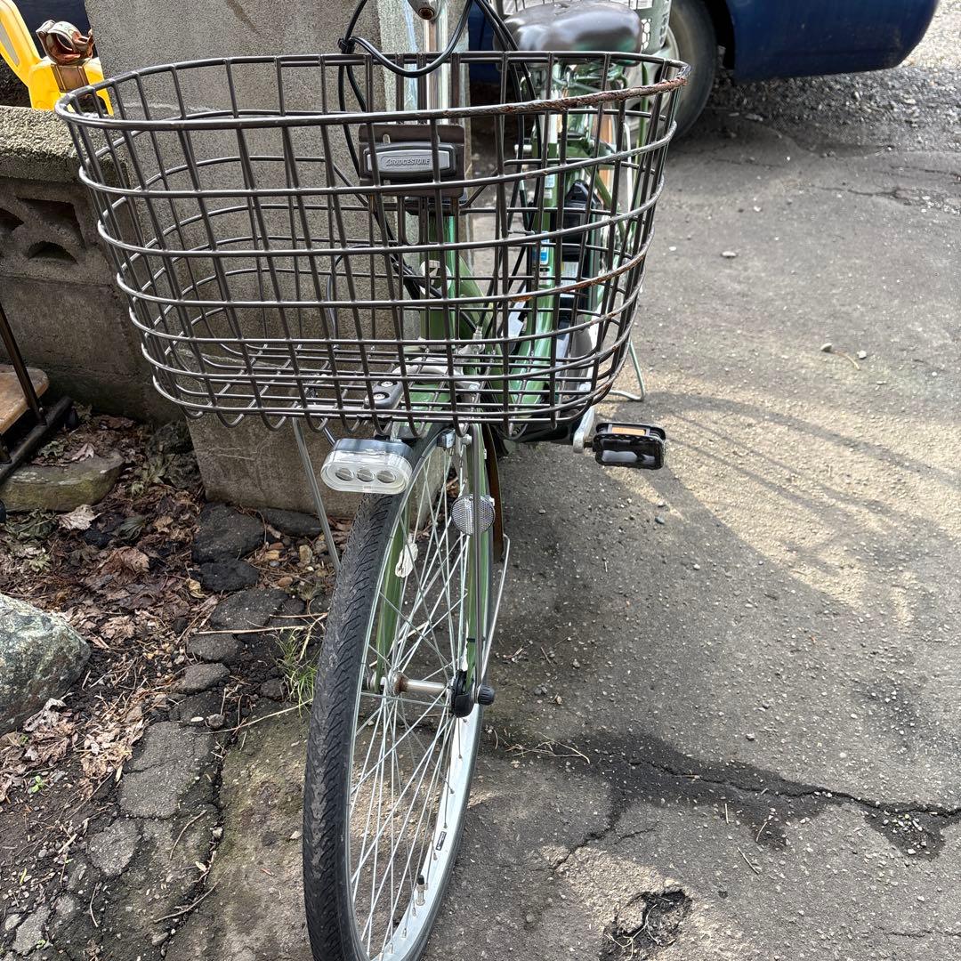 BRIDGESTONE 電動アシスト自転車 グリーン　配送不可