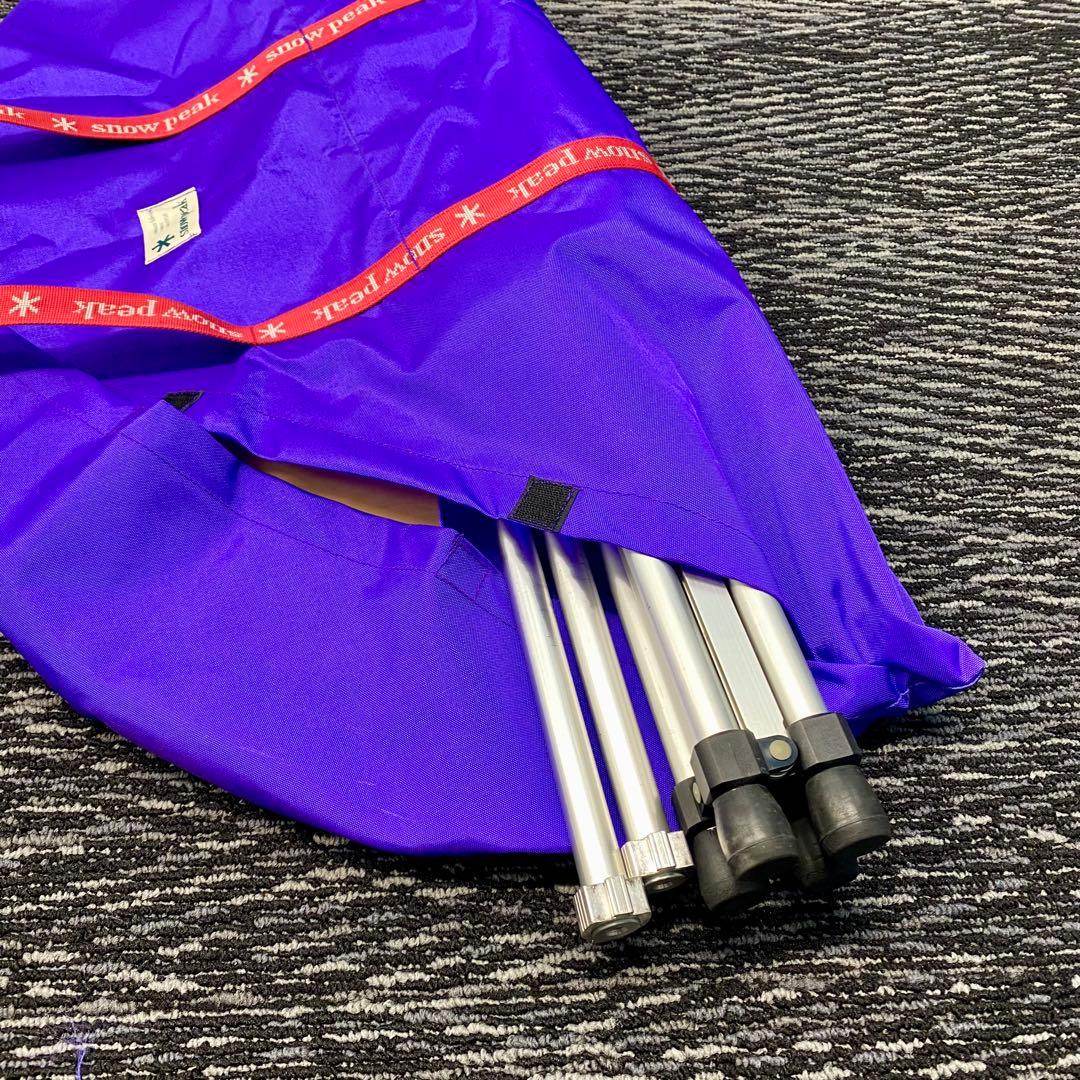 【廃盤・希少】スノーピーク ローテーブル ラウンド（シナベニア天板） ※破損あり