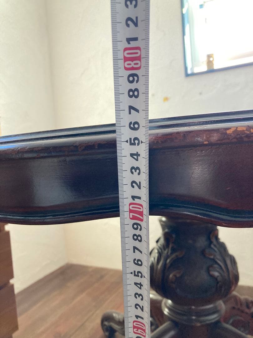 アンティーク　ラウンド　ダイニング　テーブル　イギリス　マホガニー