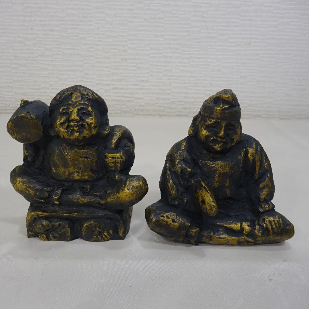 北村西望　ブロンズ置物　福徳　恵比寿　木箱付き