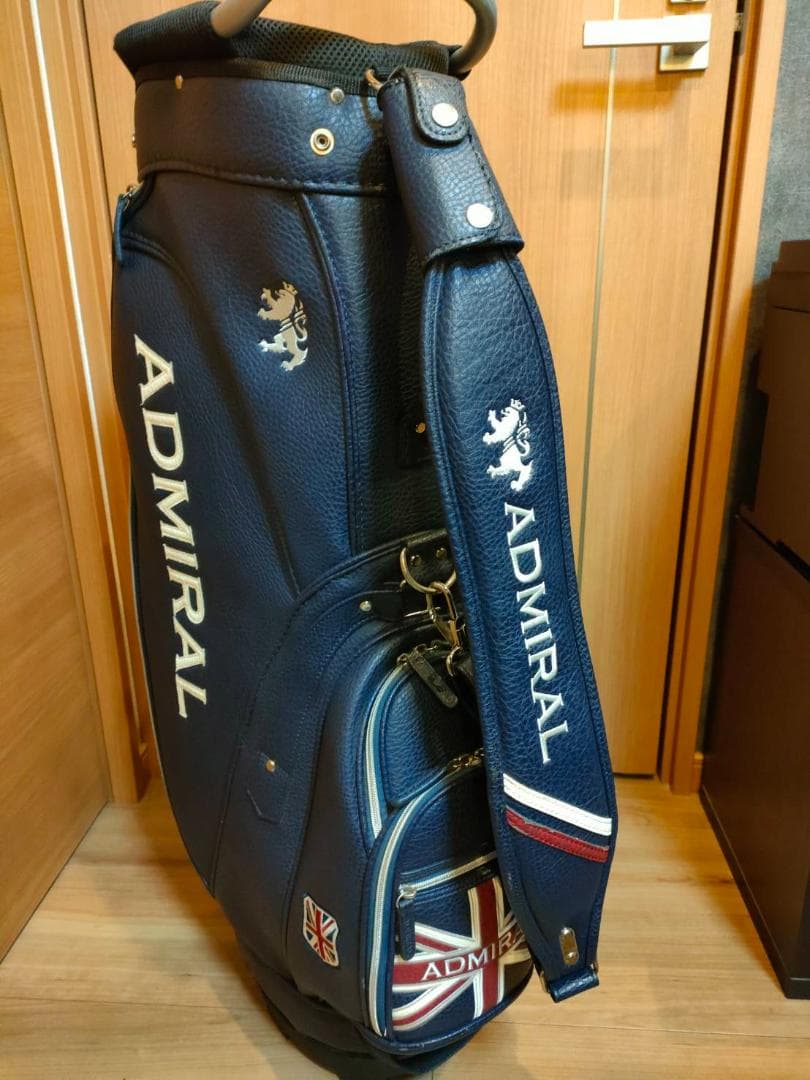 【Admiralセット美品】キャディバッグ・ヘッドカバー・ポーチ・マーカー