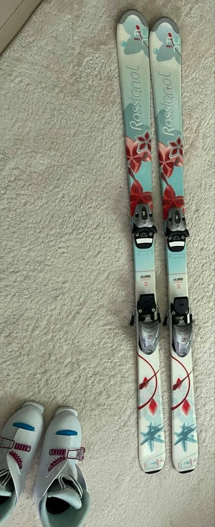 ロシニョール　Rossignol スキーセット ホワイト/ブルー　140 キッズ