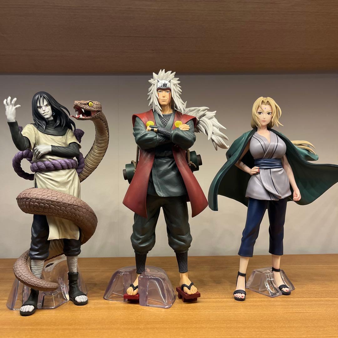 ナルト　一番くじ　フィギュア 自来也 大蛇丸 綱手