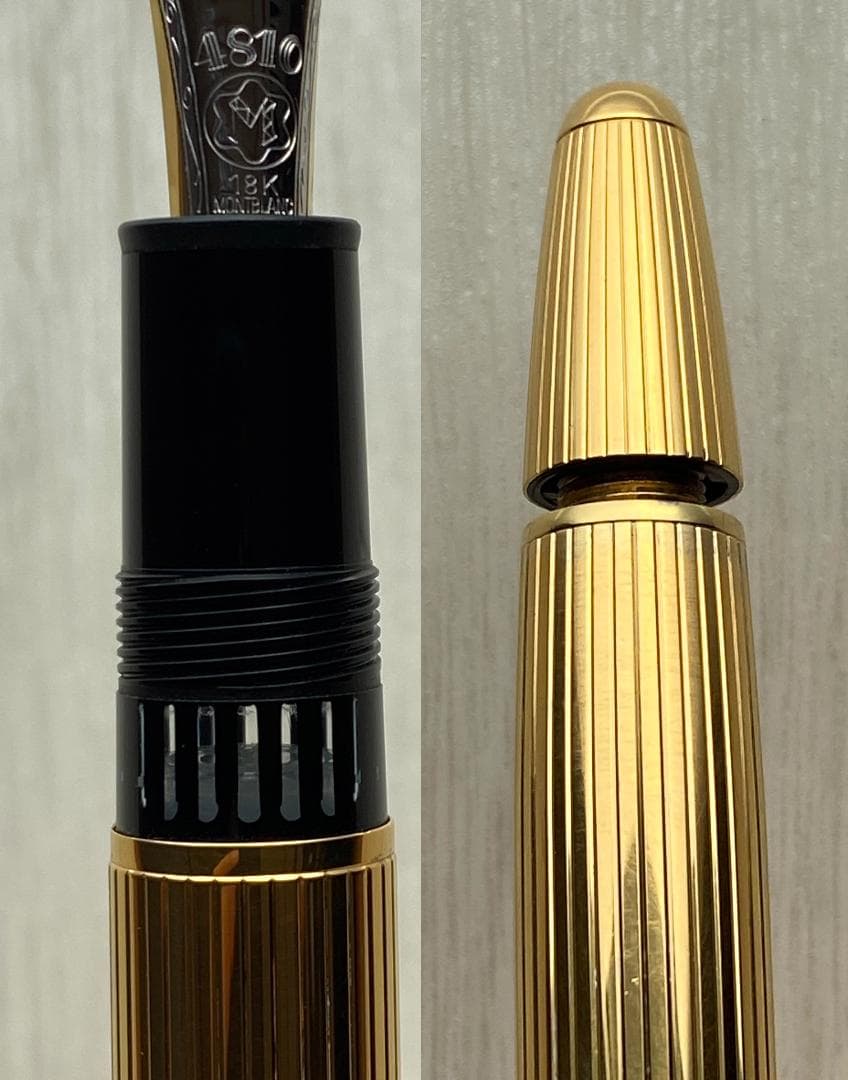 モンブラン ソリテール ル・グラン 146 ゴールド色 シルバー 925 万年筆