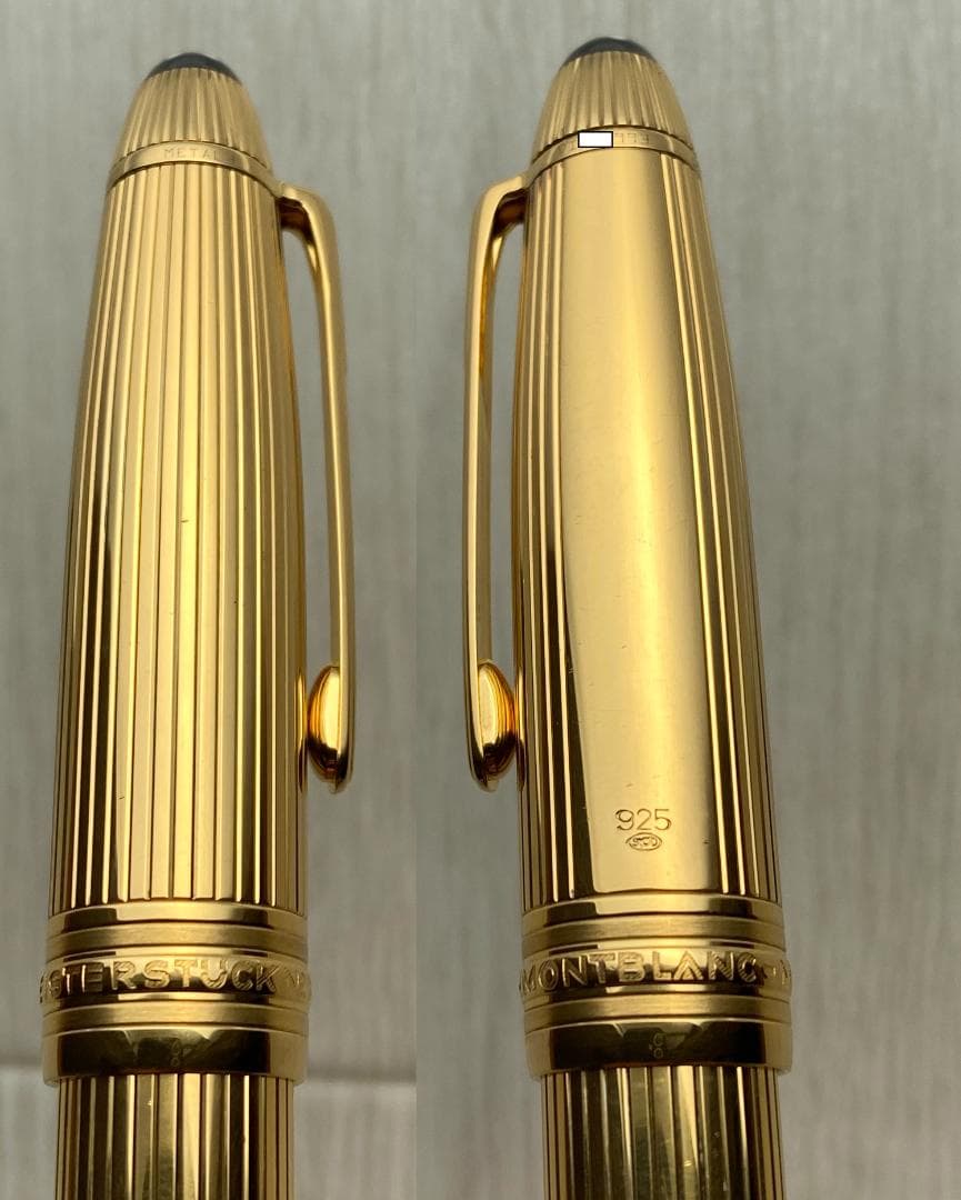 モンブラン ソリテール ル・グラン 146 ゴールド色 シルバー 925 万年筆