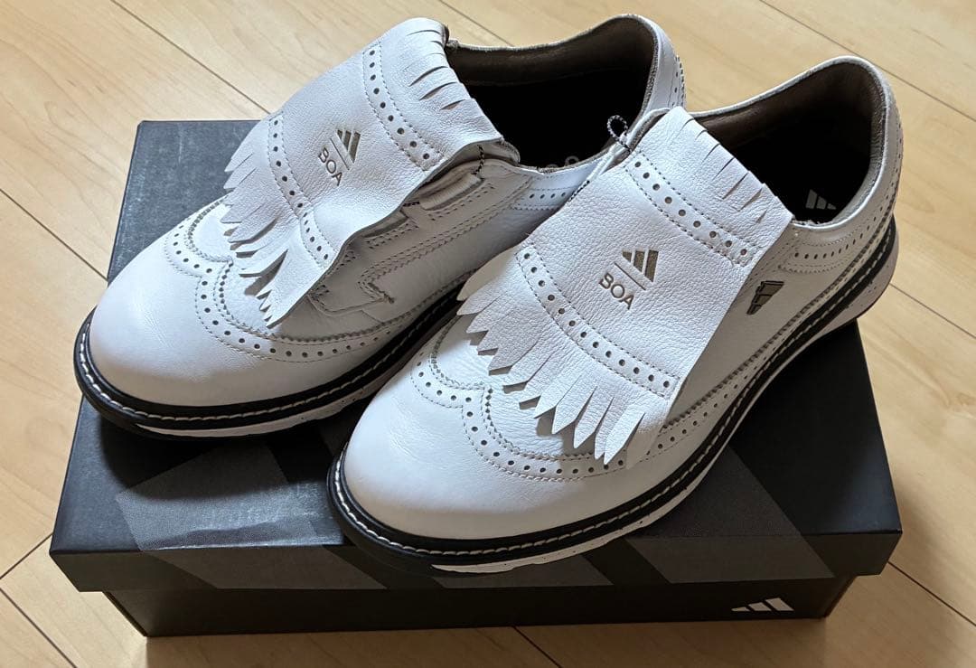 adidas BOA ゴルフシューズ ホワイト　24.5
