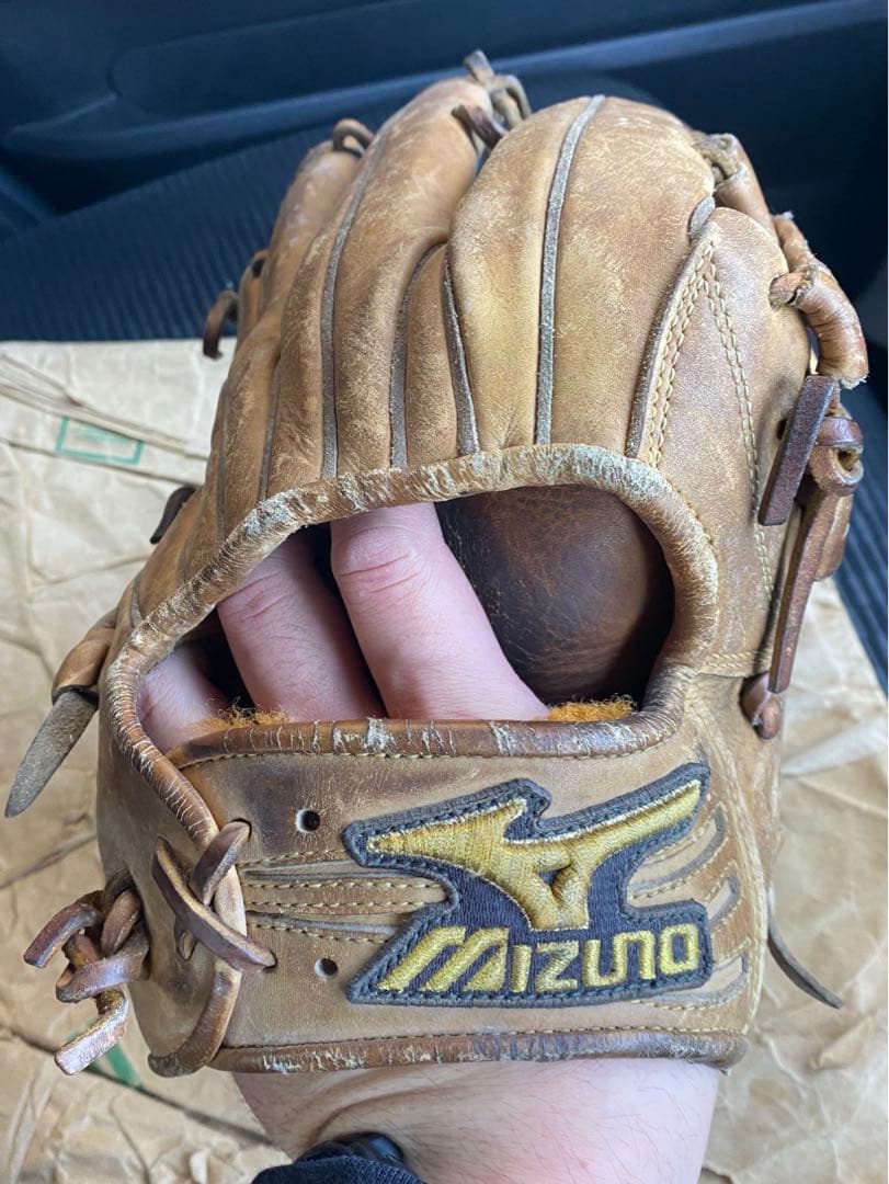 Mizuno 硬式外野用グローブ ブラウン