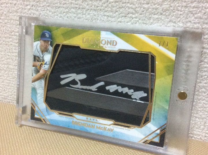 Brendan McKayルーキー直書き直筆サインカード実使用 1/1