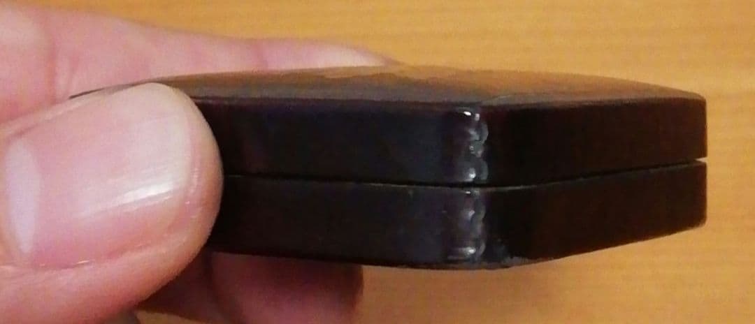 玉泉作　蒔絵　高台寺　波車　香合　時代箱付　茶道具