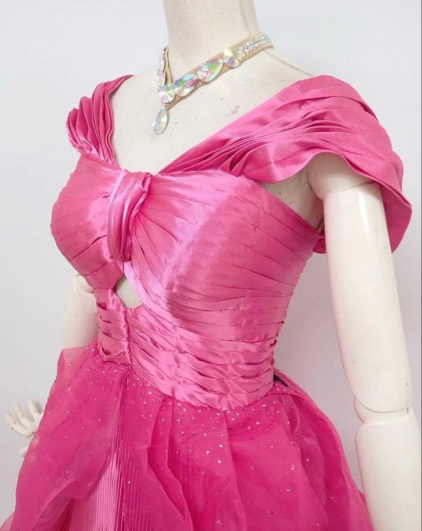 B1518★美品★Sサイズ【タカダンス】ピンク/スタンダード・ラテンドレス☆社交