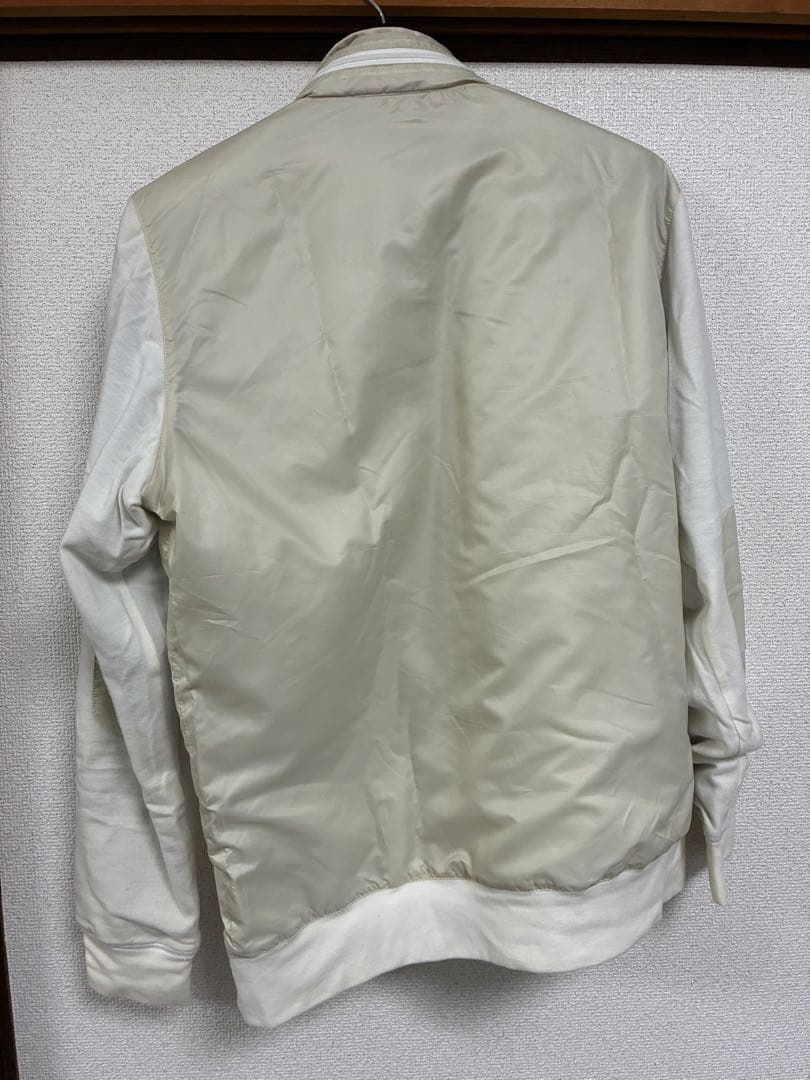 アイボリー ジップアップシャツ