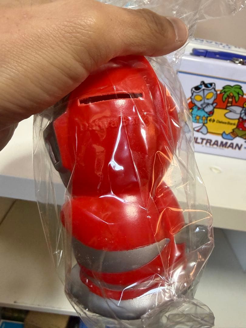 昭和レトロ 大和銀行 ウルトラマン カネゴン ソフビ貯金箱 箱付 非売品