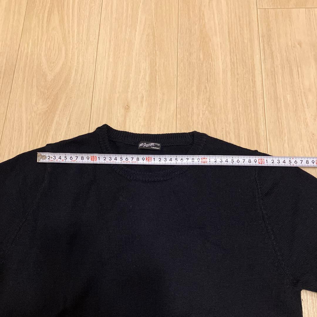 clubhaus Elbow Patched Sweate サイズM ネイビー