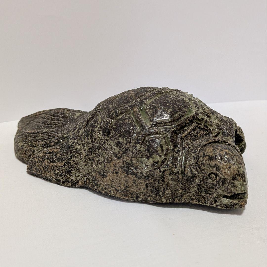 亀掛け花入　萬古焼　露光窯　陶器 冬芝文廣造　亀形　共箱