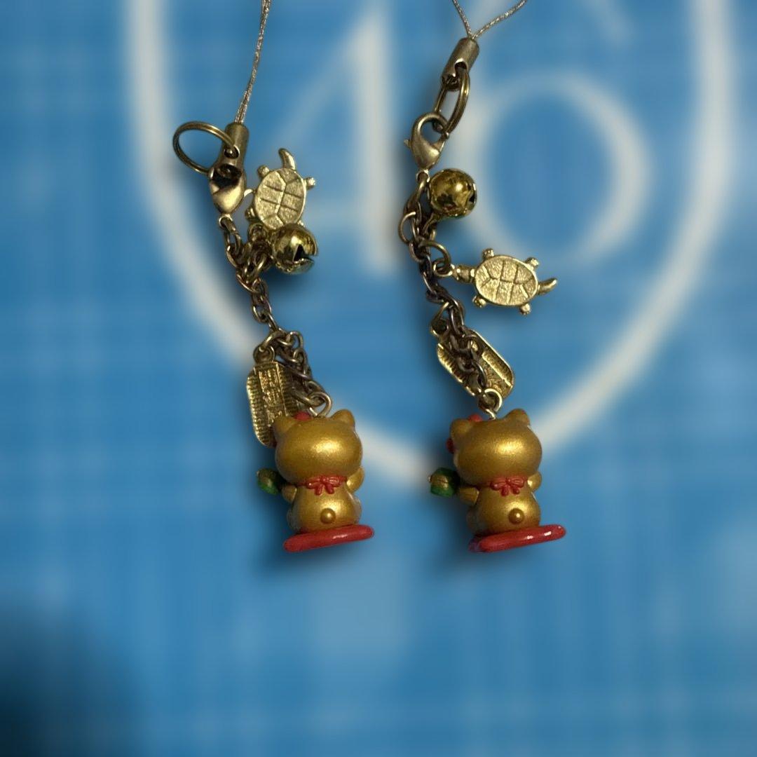 ハローキティ ご当地キティ根付けストラップ2個セット