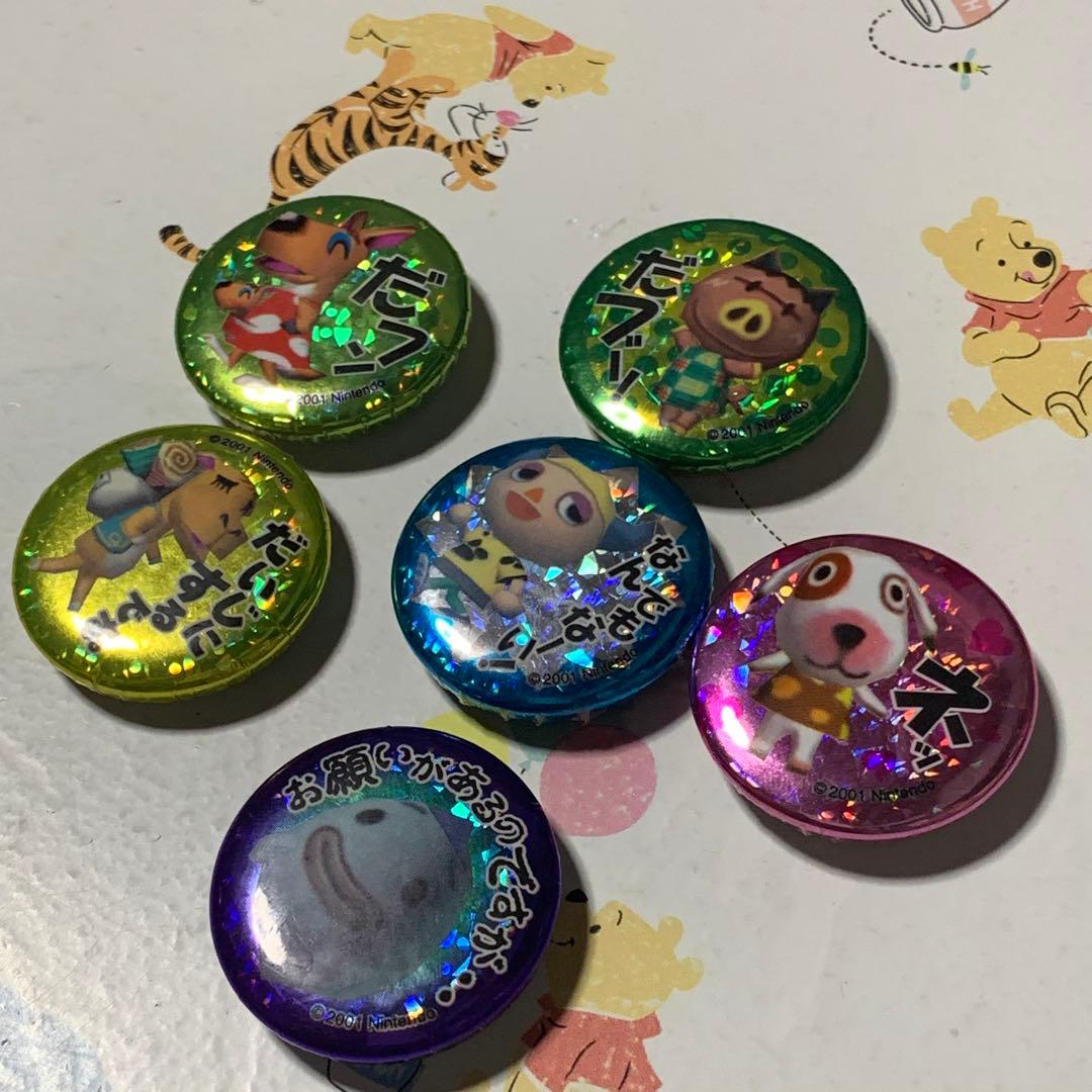 キラキラ缶マグネット どうぶつの森 6個セット C