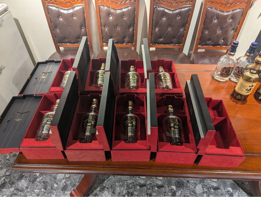 Chivas Regal 25年 700ml 空ボックス 9個セット