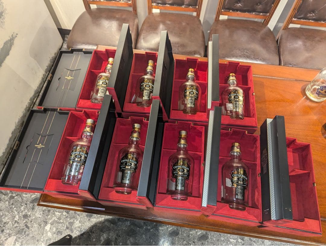 Chivas Regal 25年 700ml 空ボックス 9個セット